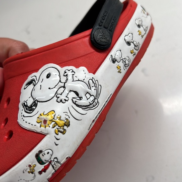 Crocs Fun Lab Snoopy Woodstock Clog Little Kids Size 13 Red - Picture 12 of 14